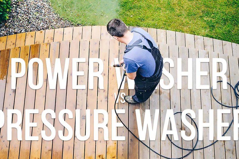 power vs pressure washer