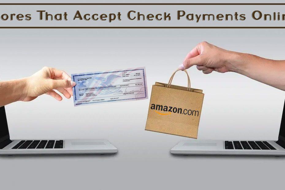 what stores accept check online