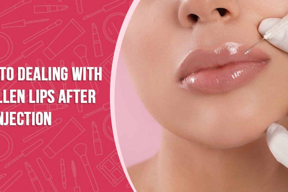 how to hide lip injection swelling