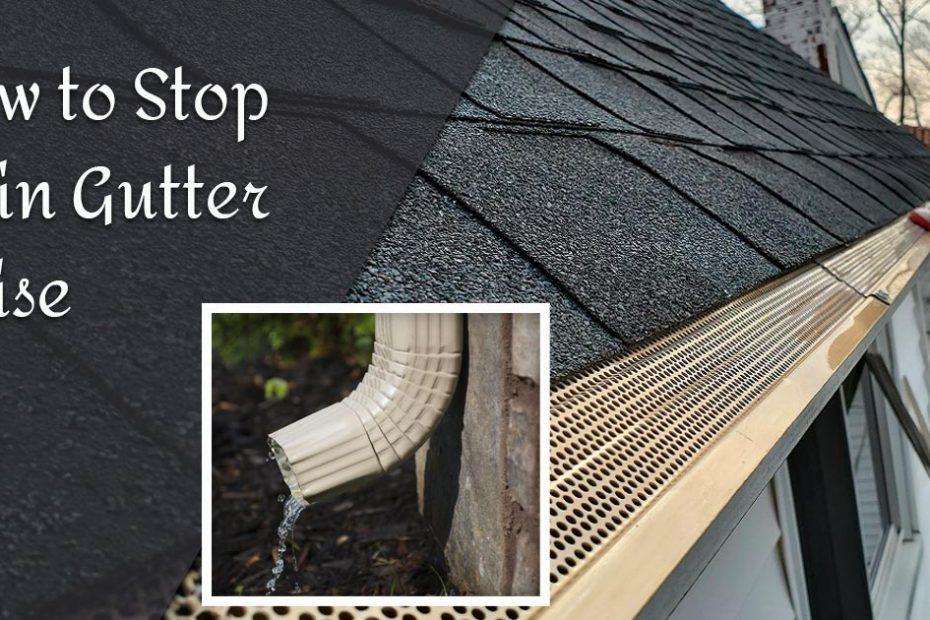 how to stop rain gutter noise