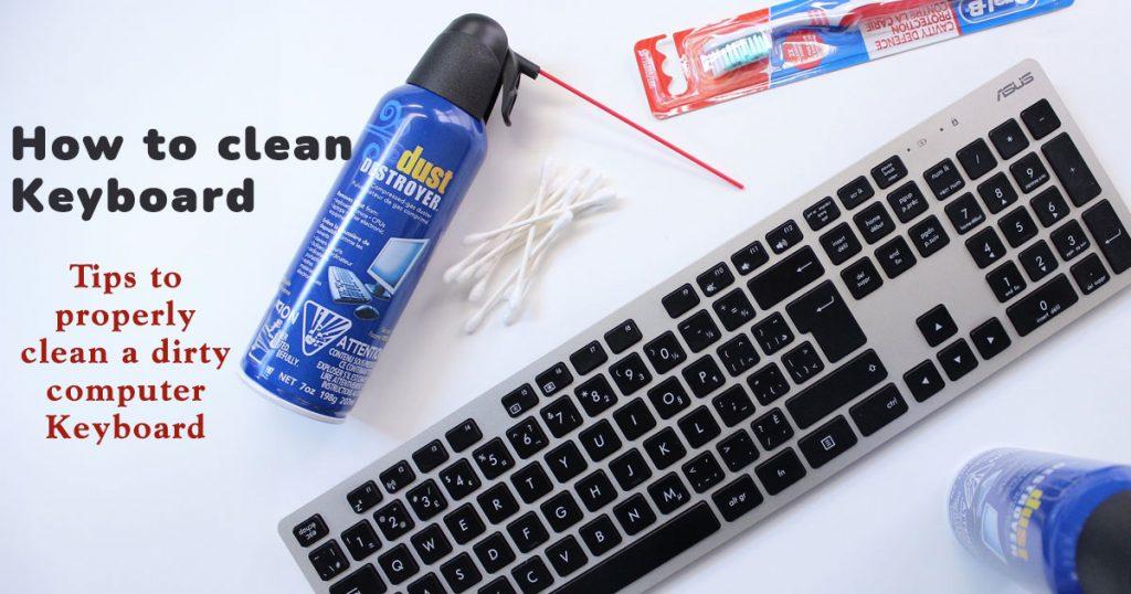 how to clean keyboard