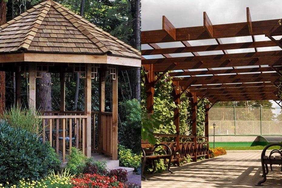 difference between pergola and gazebo