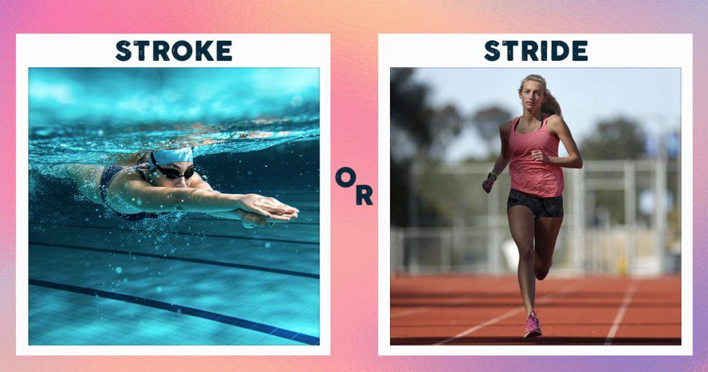 swimming vs running