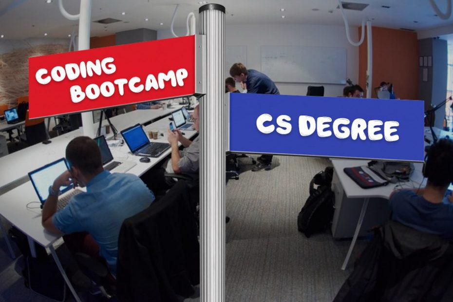 coding bootcamp vs computer science degree