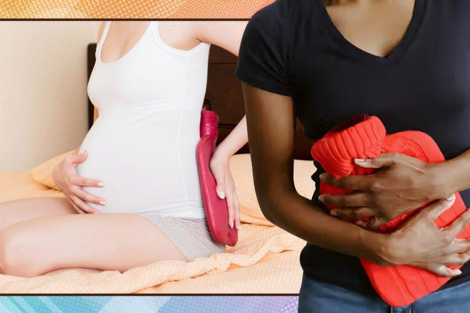 can you use a heating pad on your stomach while pregnant