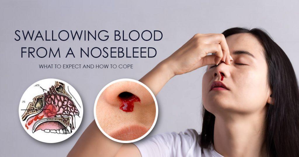 swallowing blood from a nosebleed