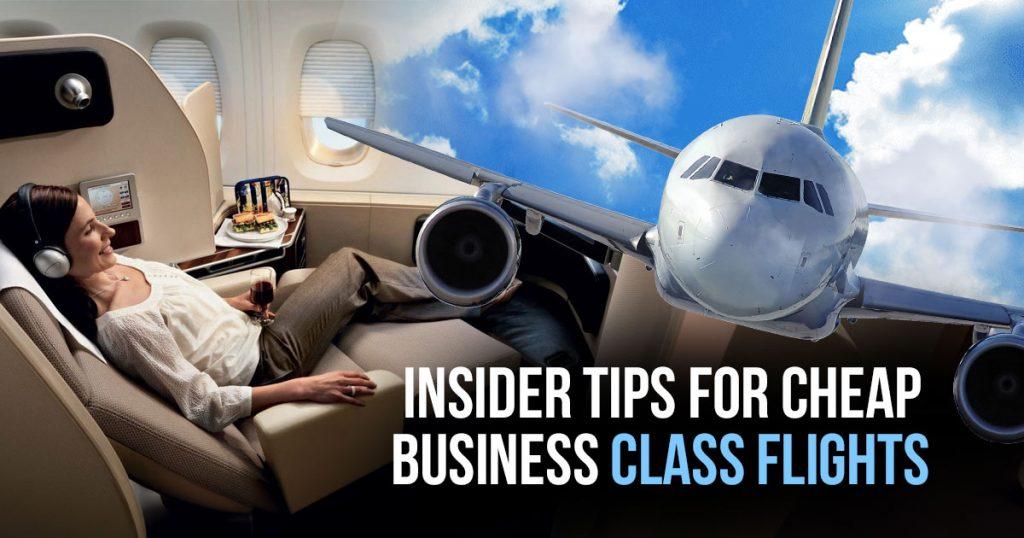 how to get cheap business class tickets