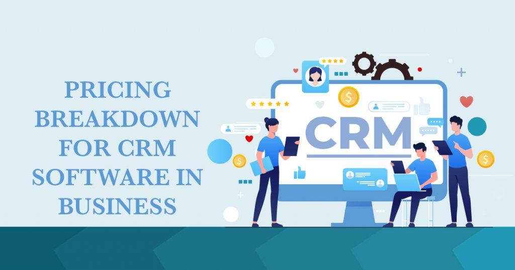 average cost of crm software