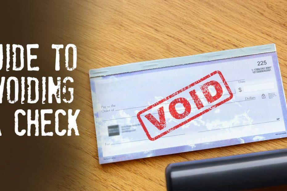 how to void a check