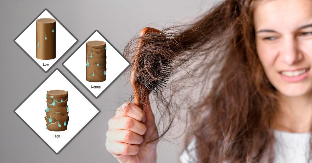 High porosity hair