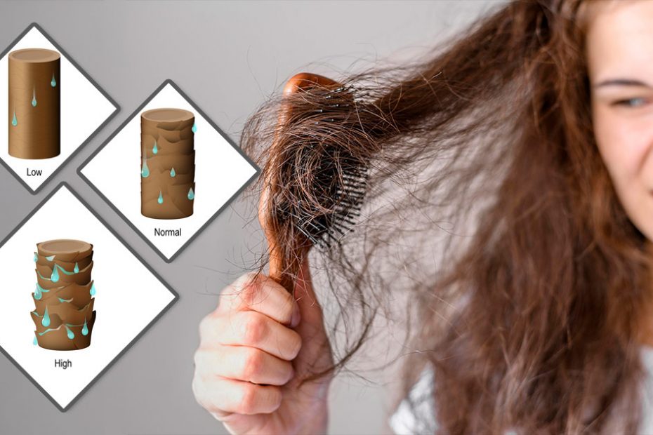 High porosity hair