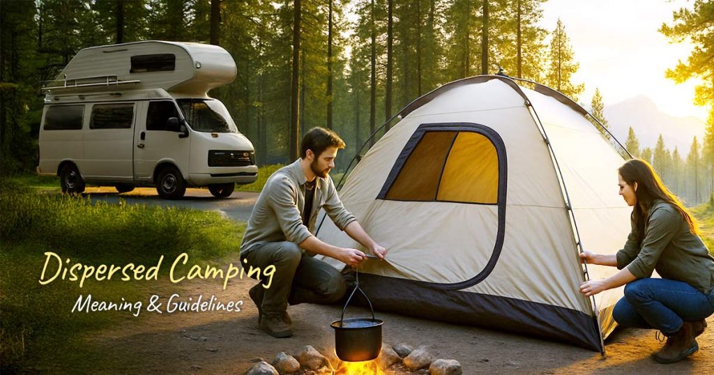 What is dispersed camping