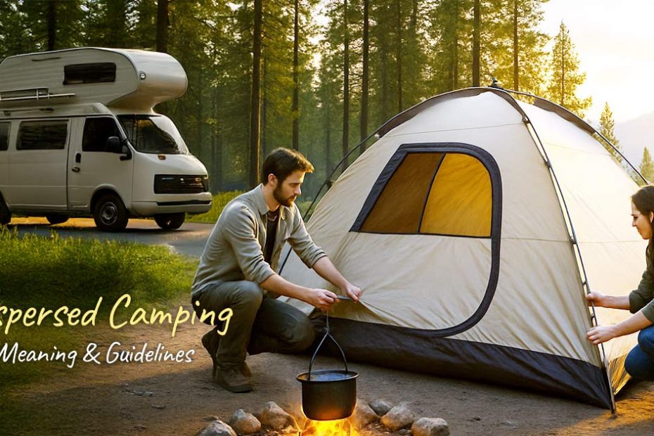 What is dispersed camping