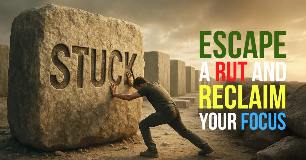 How to get out of a rut