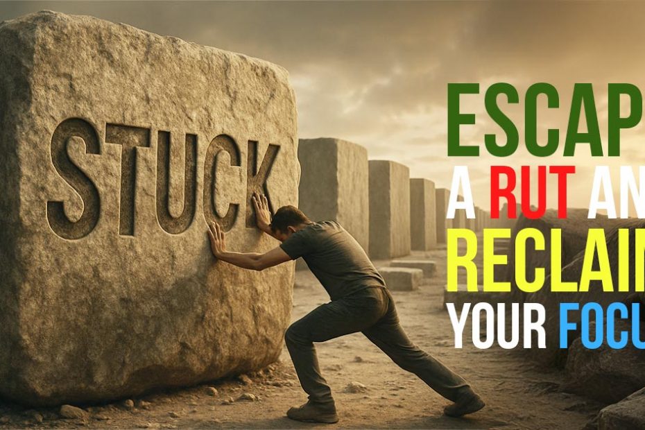 How to get out of a rut